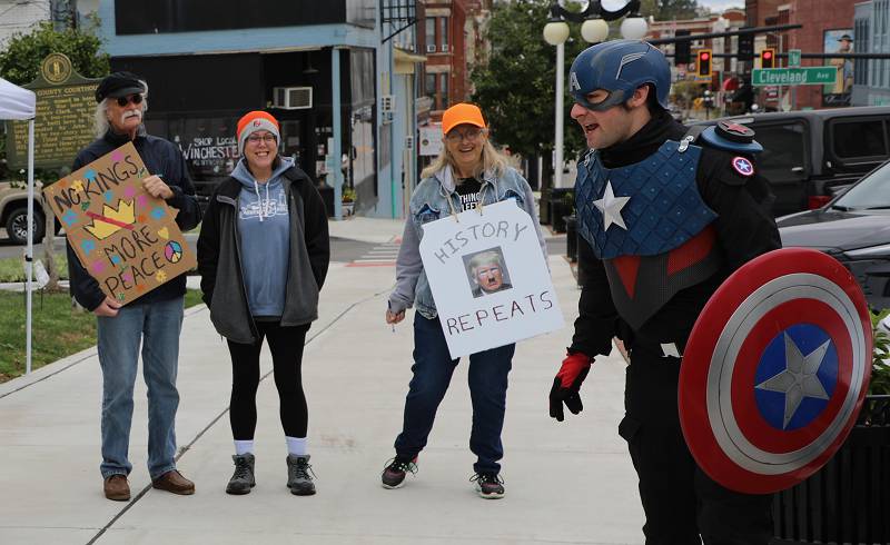 Winchester protesters rally to defend democracy