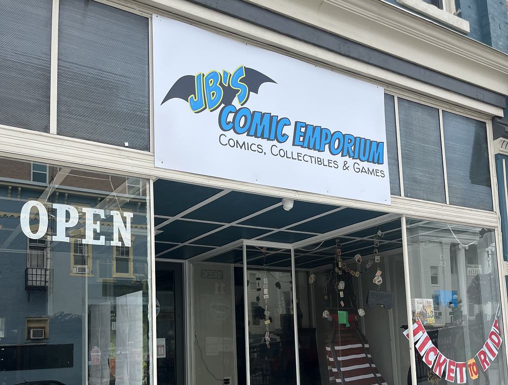 J.B.'s Comic Book Emporium is located at 11 S Main St. in Winchester.