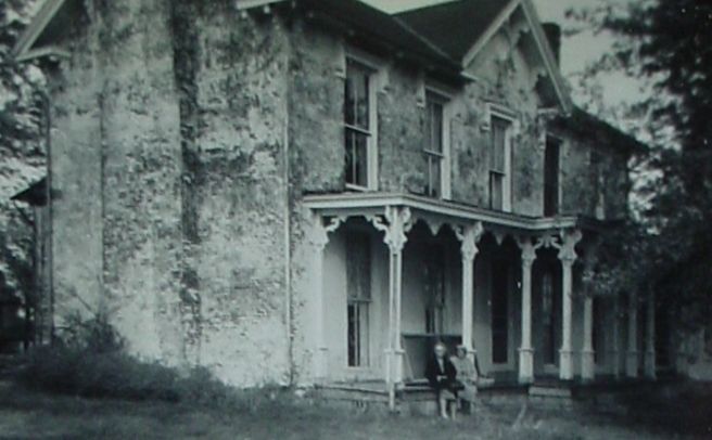 The old Matthew Anderson place, now gone, home of James P. Gay in 1857. (Kathryn Owen scrapbook)