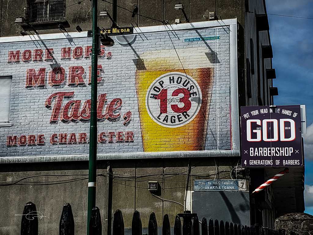 'Hands of God' barber shop in Dublin.