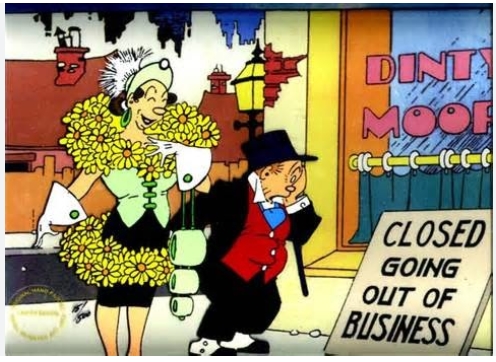 Maggie and Jiggs at Dinty Moore’s restaurant