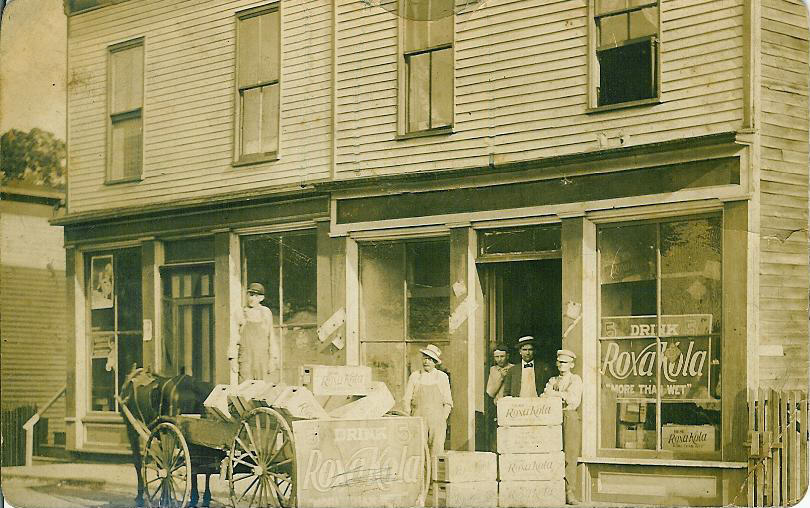 Roxa Kola factory on North Main Street (on the site of the present post office parking lot).