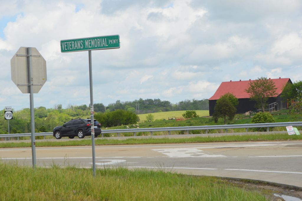 Veterans Memorial Parkway currently runs from Ky. 627 near I-64 to Ky. 89, but it will be extended southward to Ky. 627 near the new Boone's Crossing development. Nine million dollars was included in the current budget for right-of-way acquisition. (Randy Patrick)