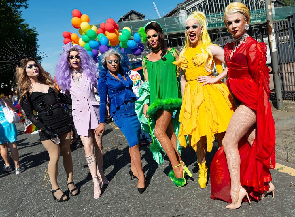 Drag queens pride parade, August