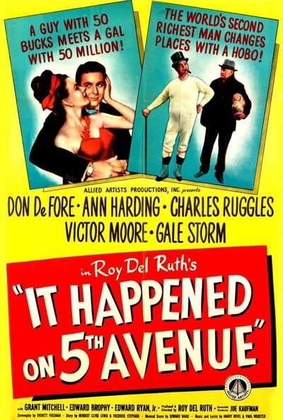 Movie poster: It Happened on 5th Avenue